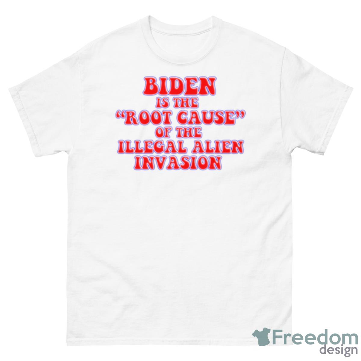 Biden Root Cause Illegal Immigration Crisis CrickeShirt - 500 Men’s Classic Tee Gildan