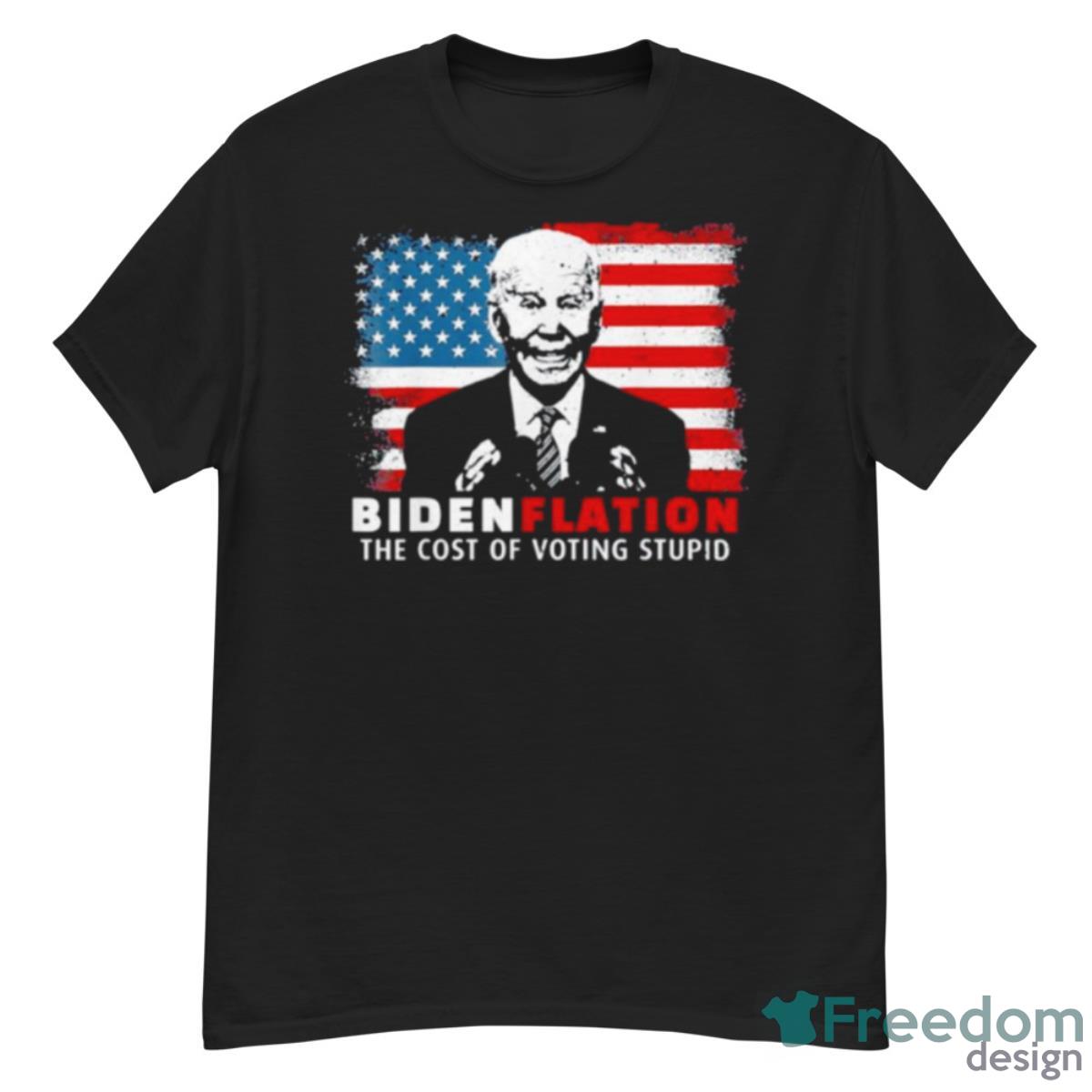 BidenFlation The Cost Of Voting Stupid Biden 2023 Shirt - G500 Men’s Classic T-Shirt