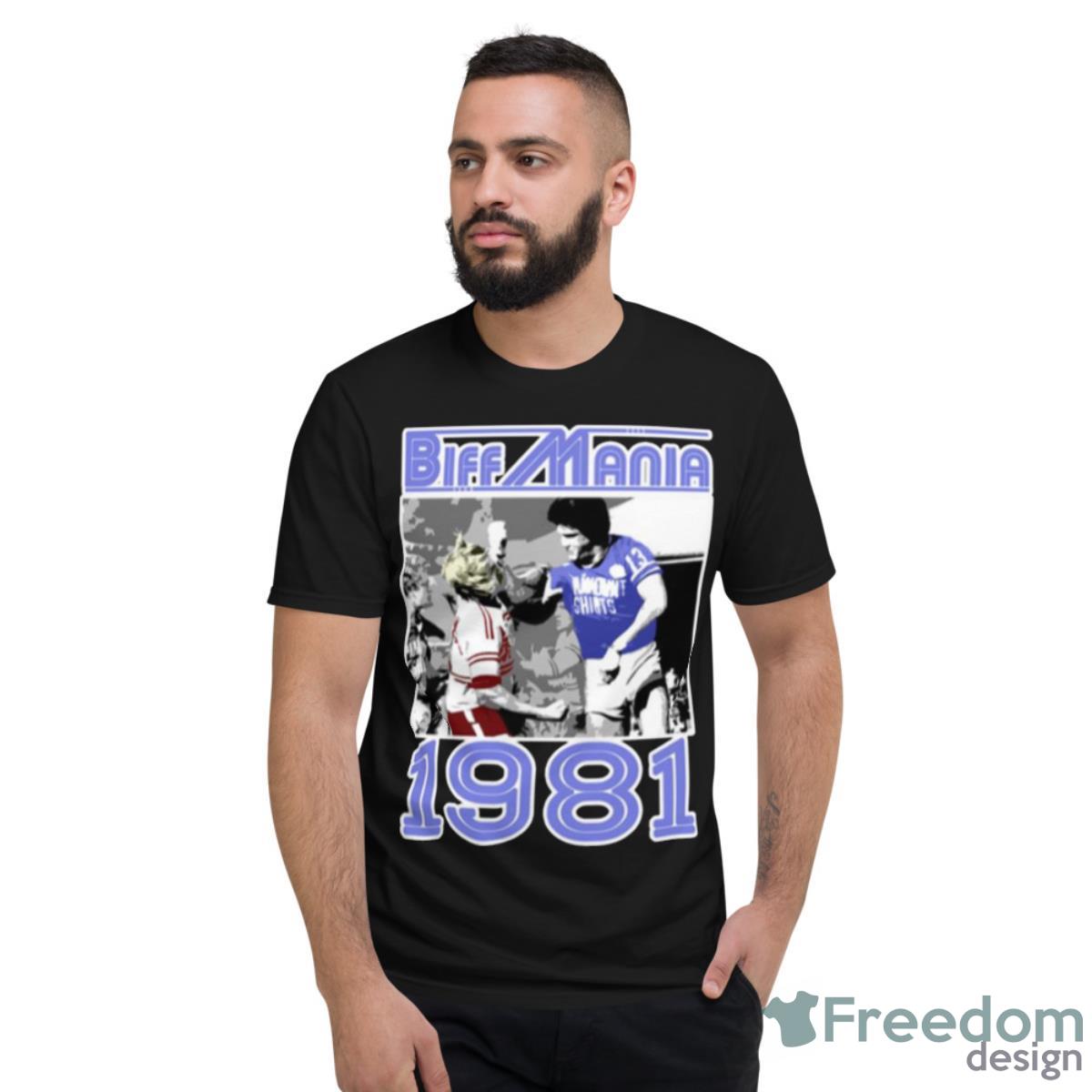 Biff Mania 1981 Rugby Shirt - Short Sleeve T-Shirt