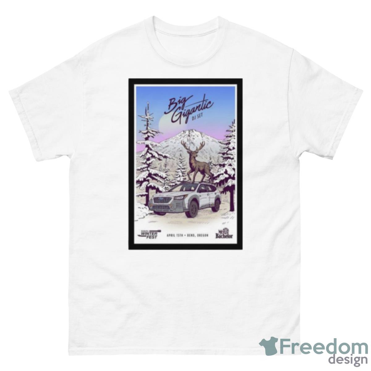 Big Gigantic Subaru WinterFest Mt Bachelor Bend OR April 15th 2023 Shirt - 500 Men’s Classic Tee Gildan