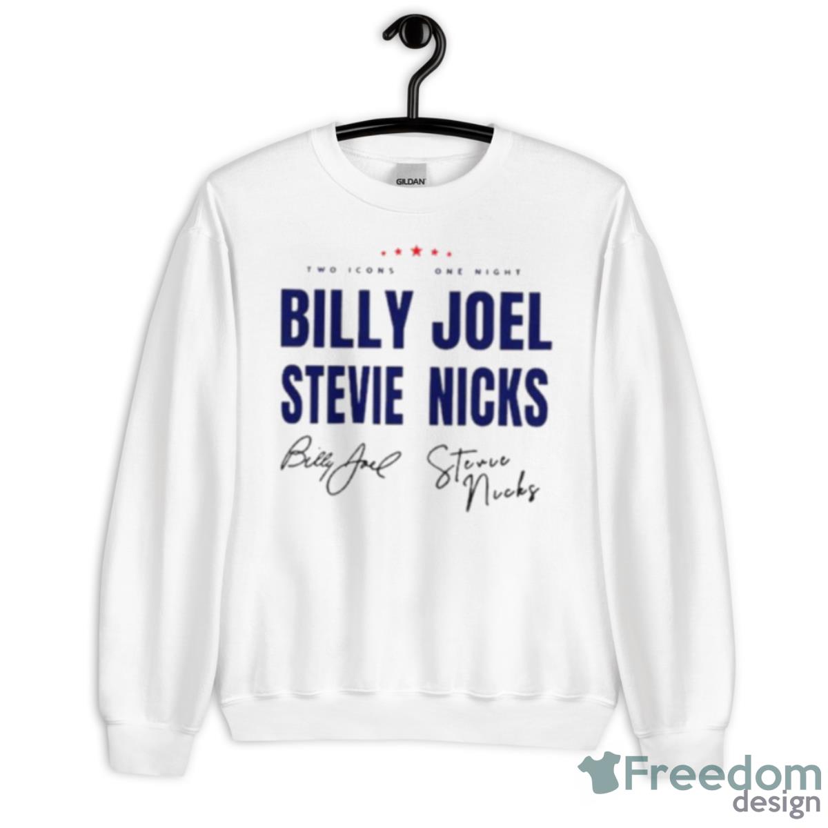 Billy Joel Stevie Nick Tour Signature Shirt - Unisex Heavy Blend Crewneck Sweatshirt