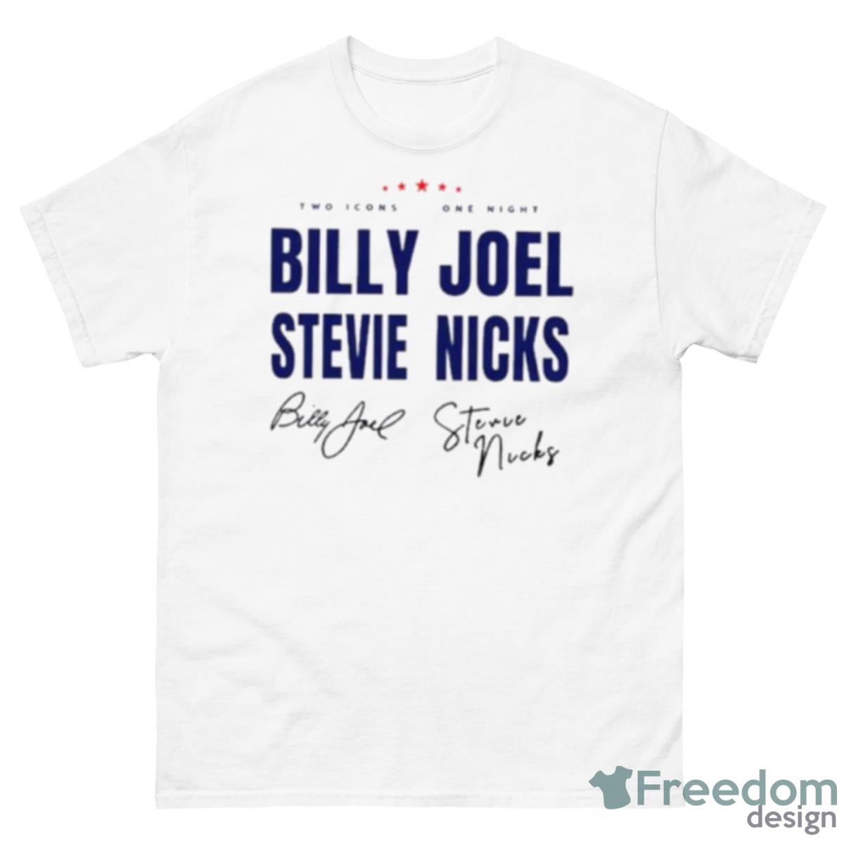 Billy Joel Stevie Nick Tour Signature Shirt - 500 Men’s Classic Tee Gildan