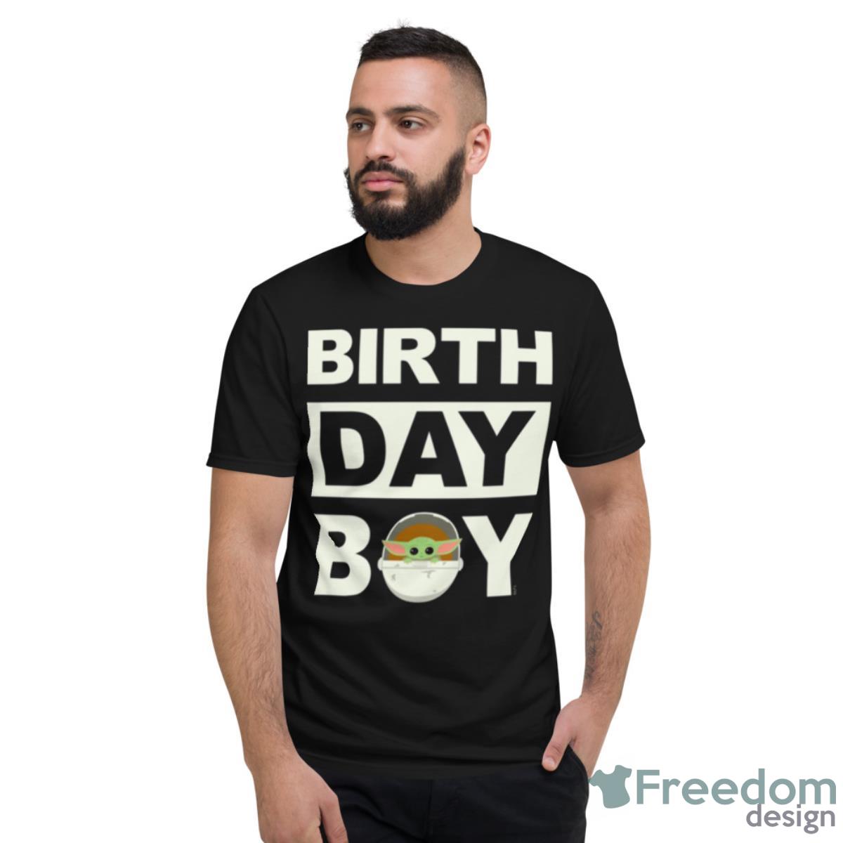 Birthday Boy The Child Name & Age Star Wars Shirt - Short Sleeve T-Shirt