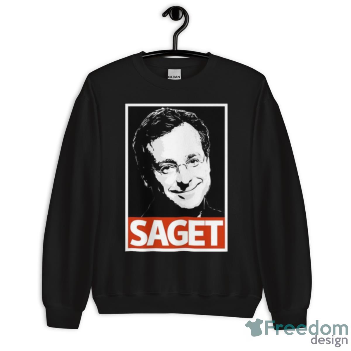 Black And White Graphic Bob Saget Shirt - Unisex Crewneck Sweatshirt