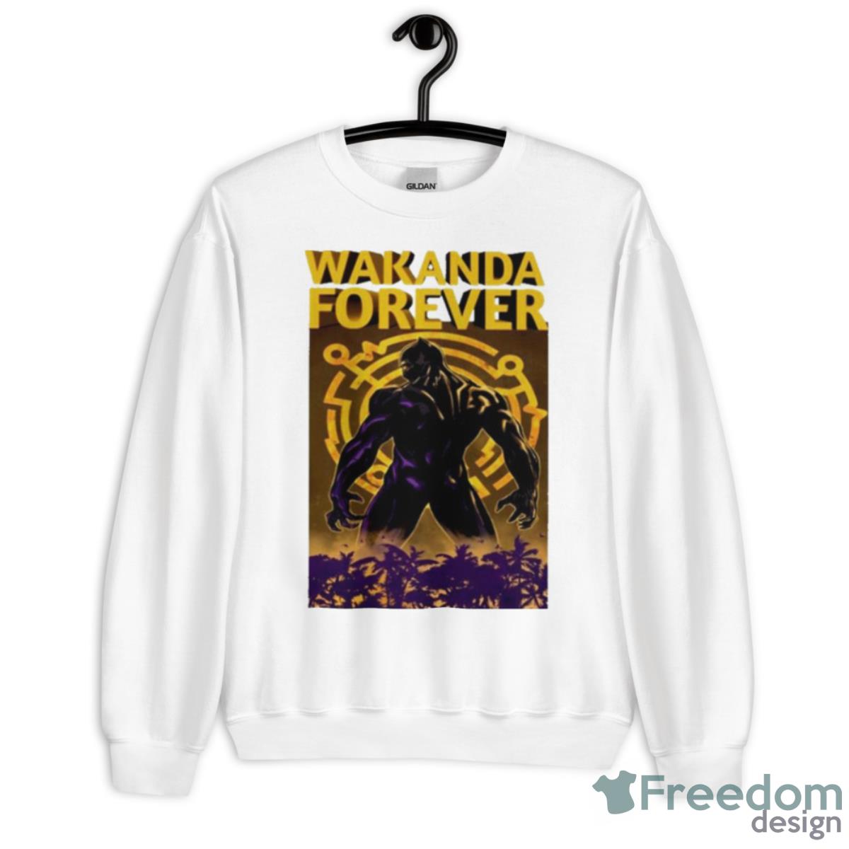 Black Panther Wakanda Forever Shirt - Unisex Heavy Blend Crewneck Sweatshirt