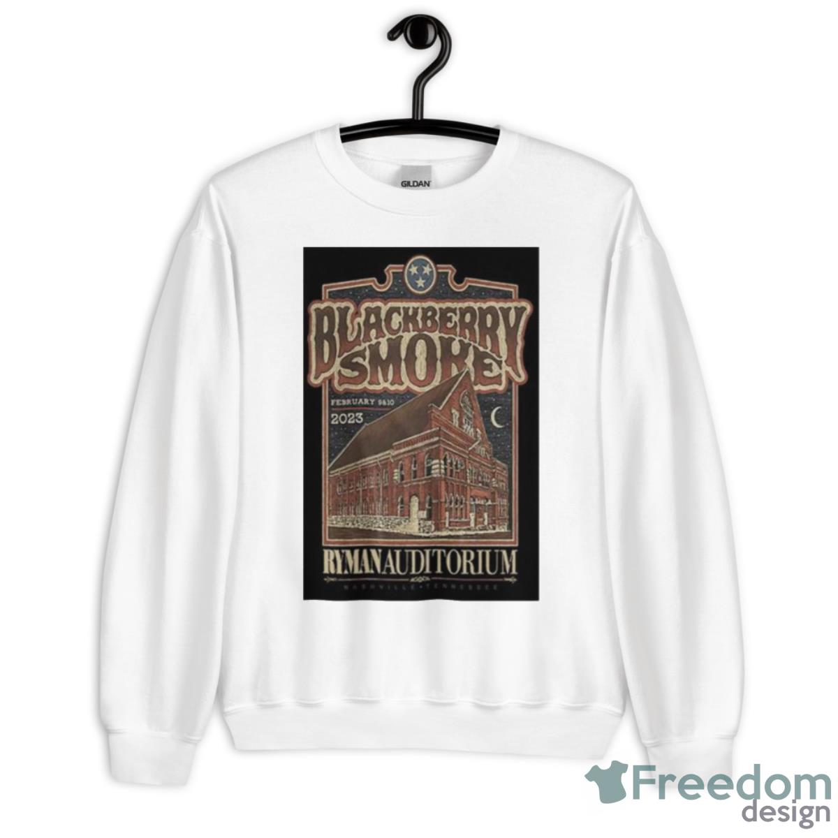 Blackberry Smoke February 9+10 2023 Poster Shirt - Unisex Heavy Blend Crewneck Sweatshirt