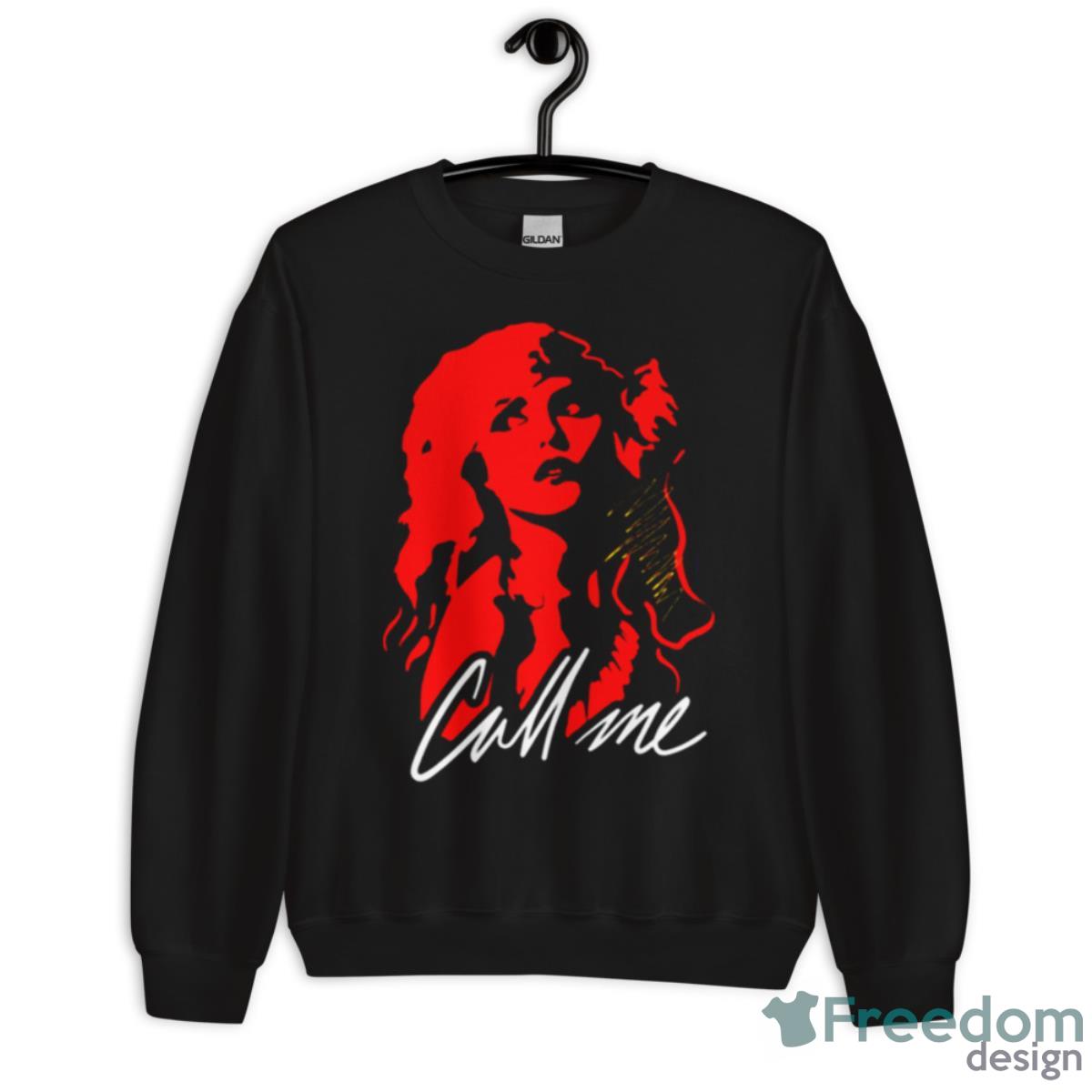 Blondie 80s Retro Style Call Me Shirt - Unisex Crewneck Sweatshirt