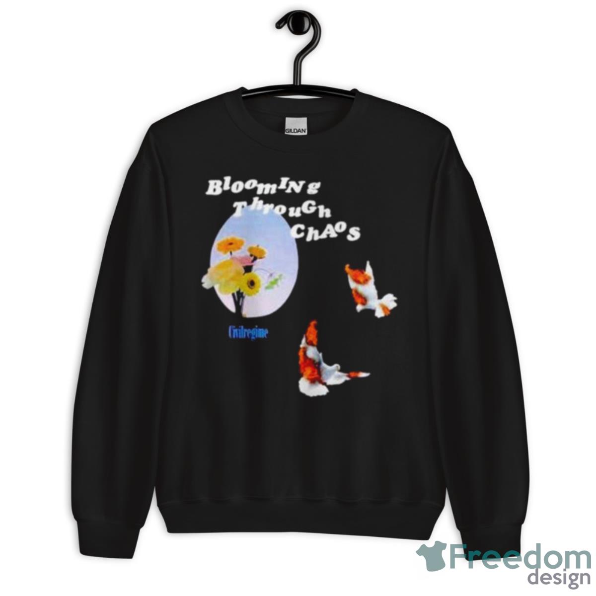 Blooming Through Chaos Shirt - Unisex Crewneck Sweatshirt