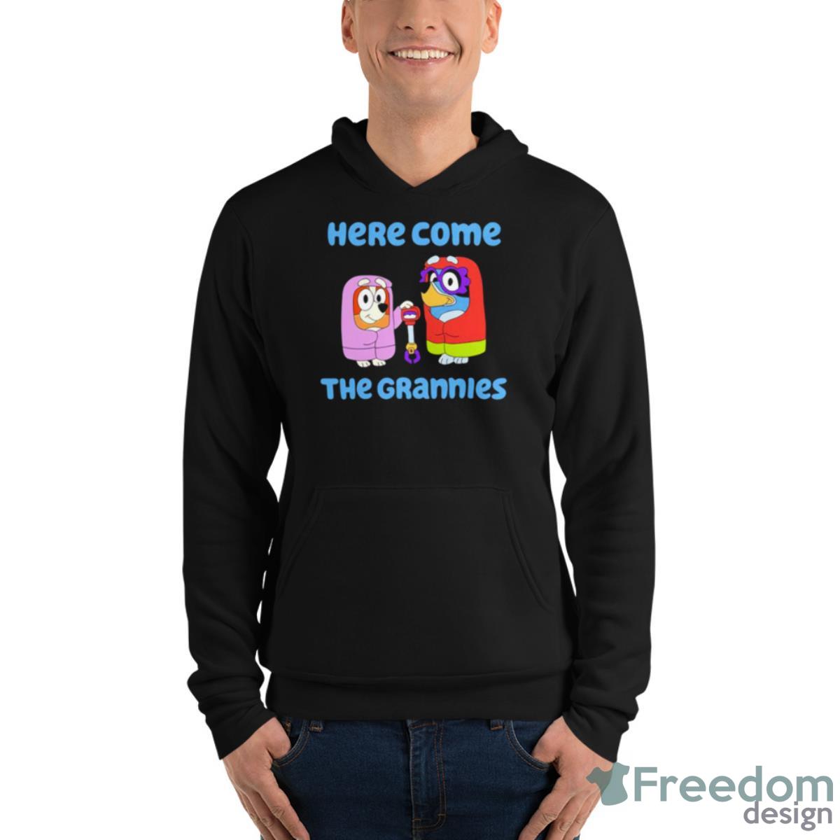 Bluey Granny here come the grannies shirt, hoodie, sweater and