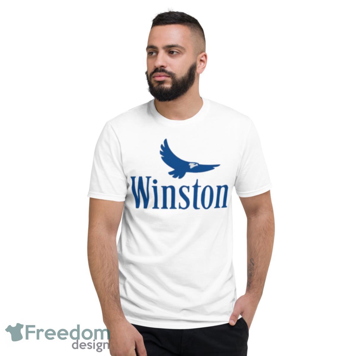 Blue Logo Winston Cigarettes Shirt - Short Sleeve T-Shirt