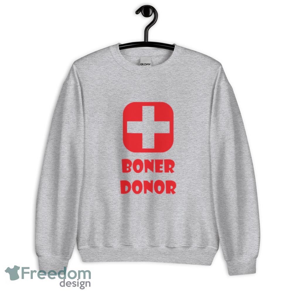 Boner Donor red T Shirt image Boner Donor red T Shirt - Unisex Heavy Blend Crewneck Sweatshirt