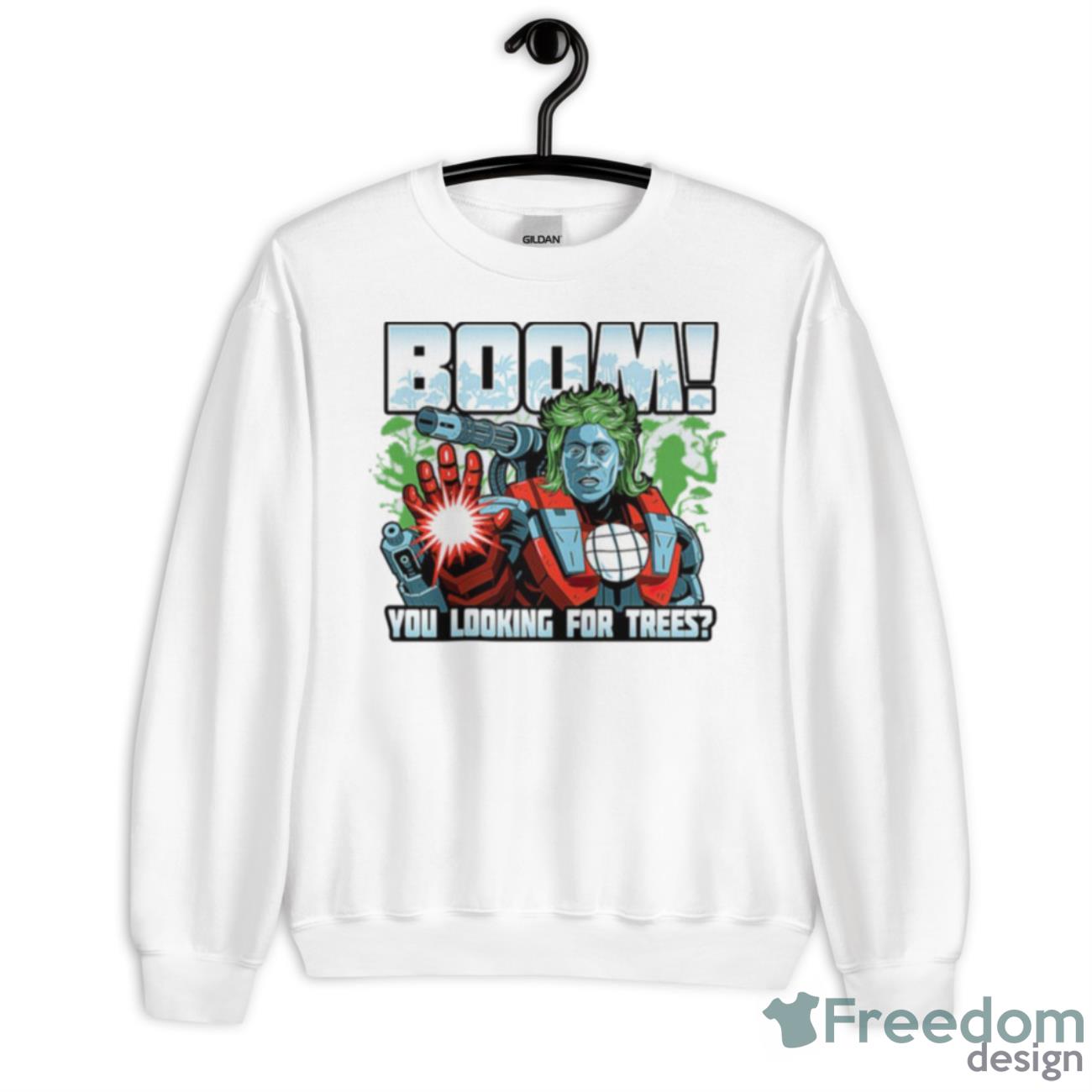 Boom You Looking For Trees Captain PlaneShirt - Unisex Heavy Blend Crewneck Sweatshirt