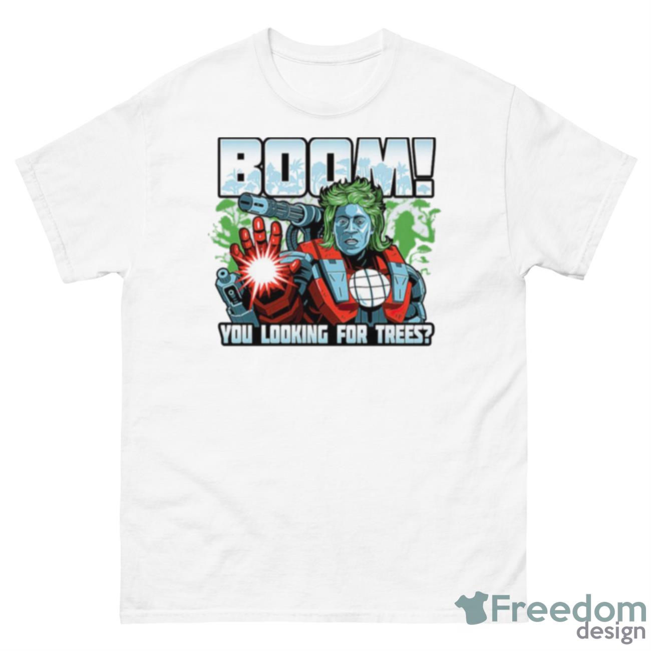 Boom You Looking For Trees Captain PlaneShirt - 500 Men’s Classic Tee Gildan