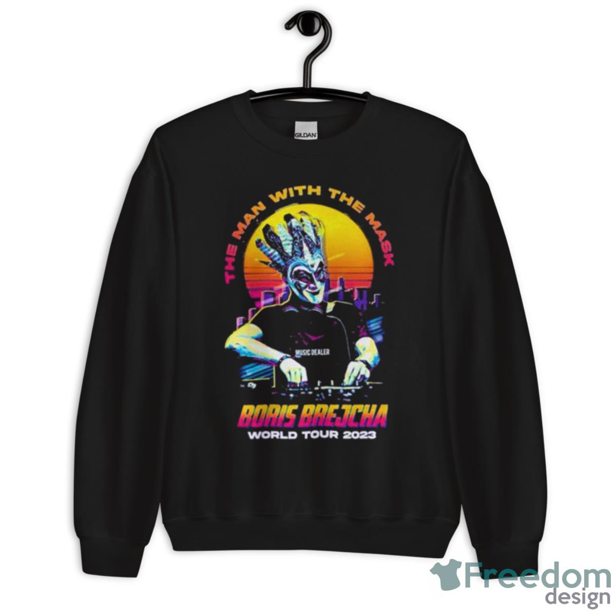 Boris Brejcha World Tour 2023 The Man With The Mask Shirt - Unisex Crewneck Sweatshirt