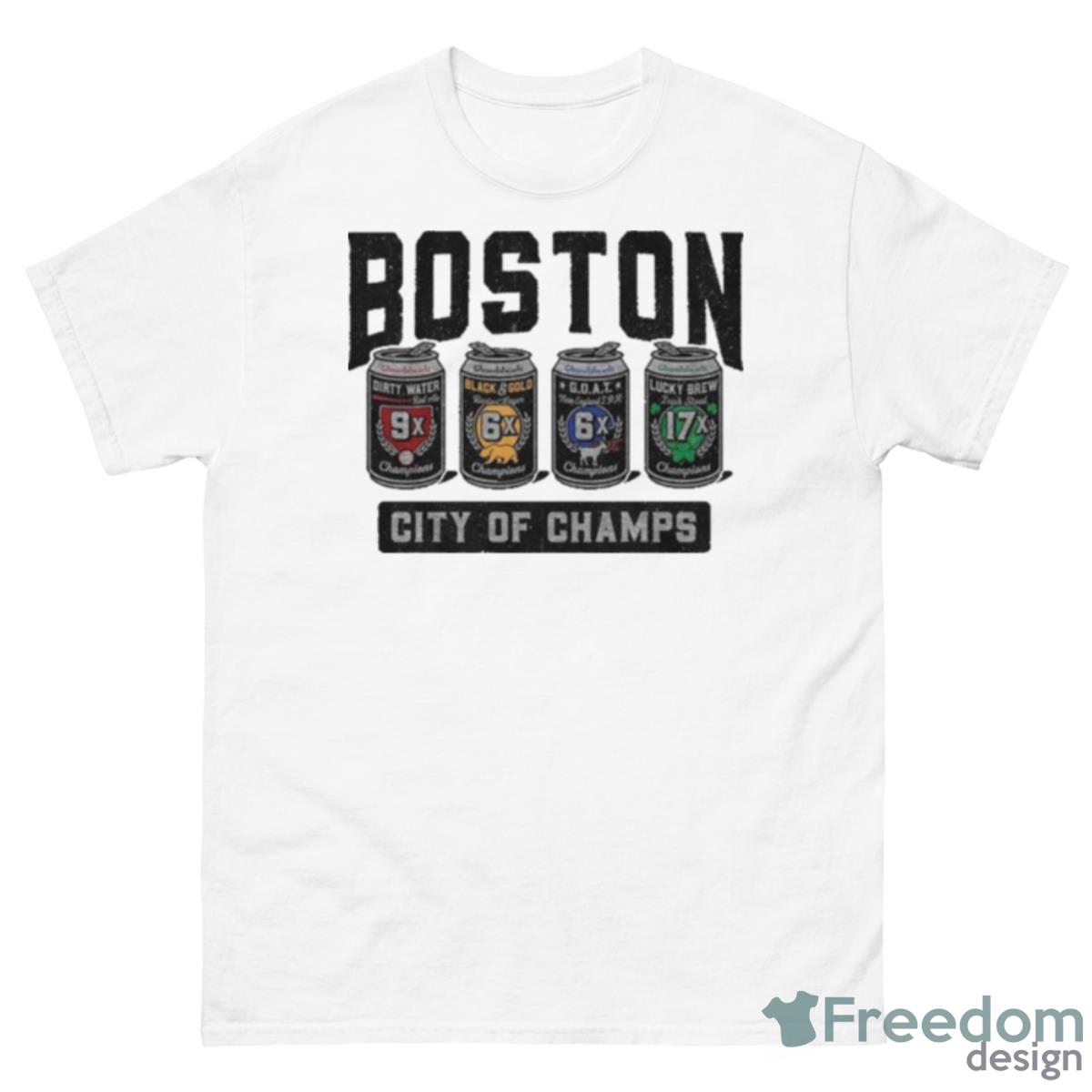 Boston 4pack Champions Shirt - 500 Men’s Classic Tee Gildan