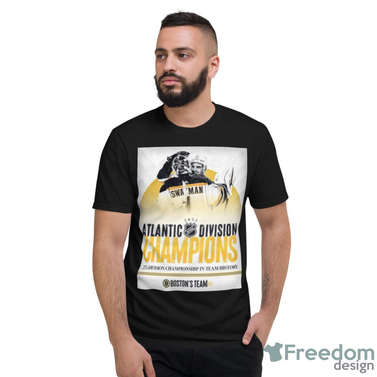 Boston Bruins 2023 Atlantic Division Champions 27th Division Championship In Team History Shirt - Short Sleeve T-Shirt