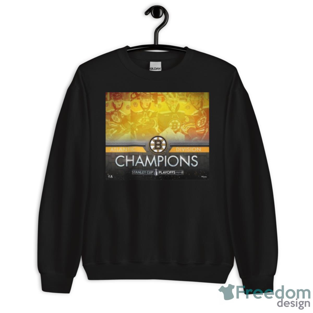 Boston Bruins 2023 Atlantic Division Champions Framed Shirt - Unisex Crewneck Sweatshirt