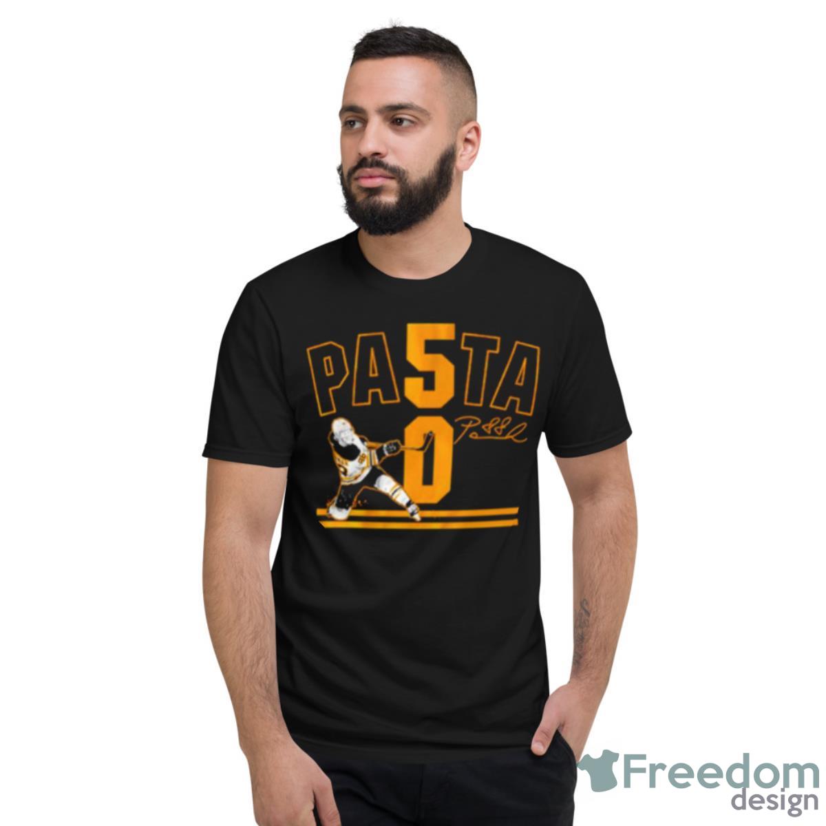 Boston Bruins David Pastrnak 50 Signature Shirt - Short Sleeve T-Shirt