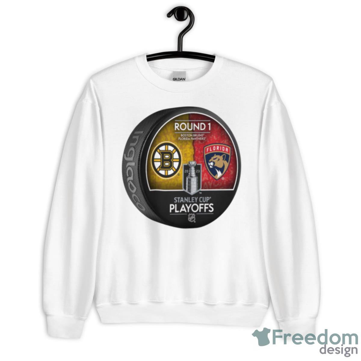 Boston Bruins Vs Florida Panthers Inglasco 2023 Stanley Cup Playoffs Shirt - Unisex Heavy Blend Crewneck Sweatshirt