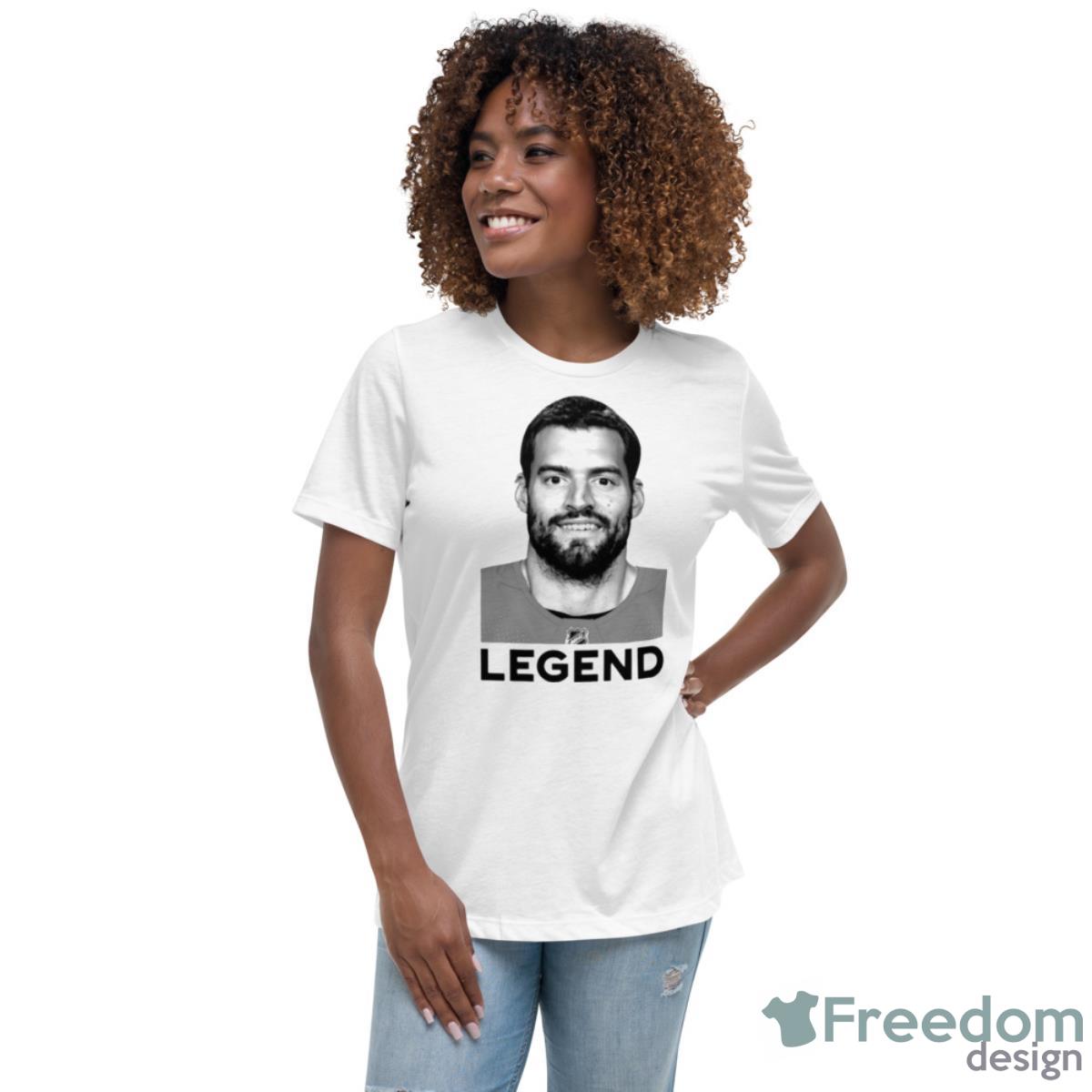 Brian Lashoff Legend Tee Shirt - Womens Relaxed Short Sleeve Jersey Tee Brian Lashoff Legend Tee Shirt - Womens Relaxed Short Sleeve Jersey Tee