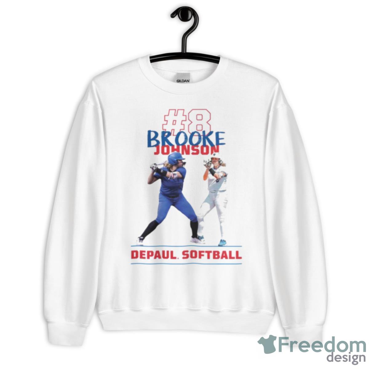 Brooke Johnson Depaul Softball Shirt - Unisex Heavy Blend Crewneck Sweatshirt