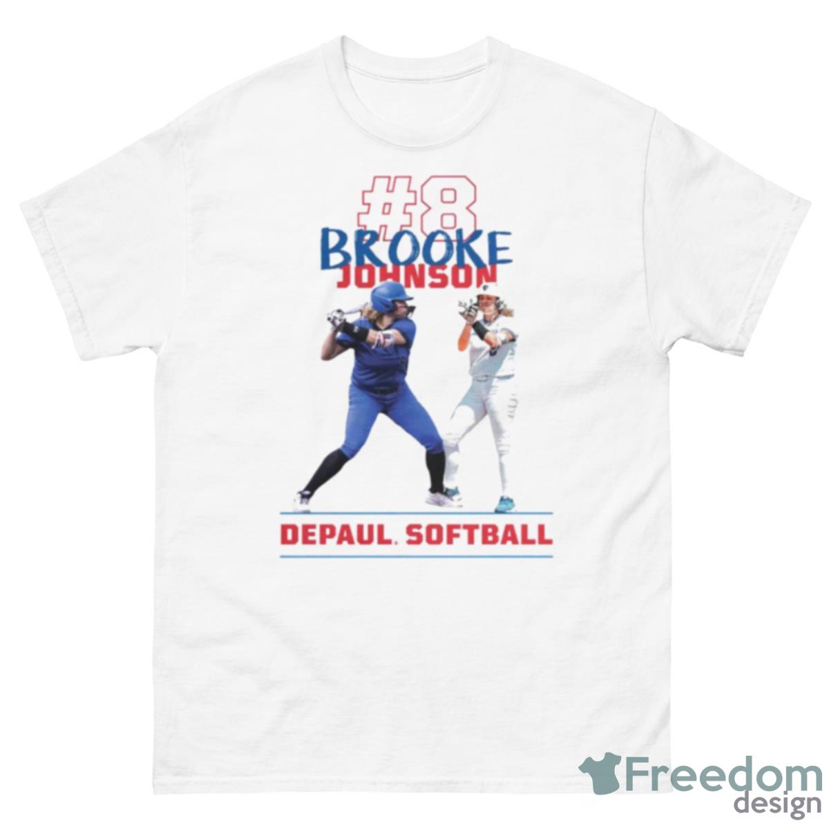 Brooke Johnson Depaul Softball Shirt - 500 Men’s Classic Tee Gildan