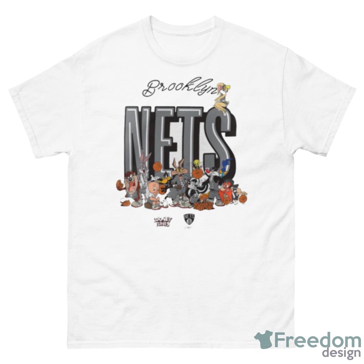 Brooklyn Nets Looney Tunes All Character Graphic 2023 Shirt - 500 Men’s Classic Tee Gildan