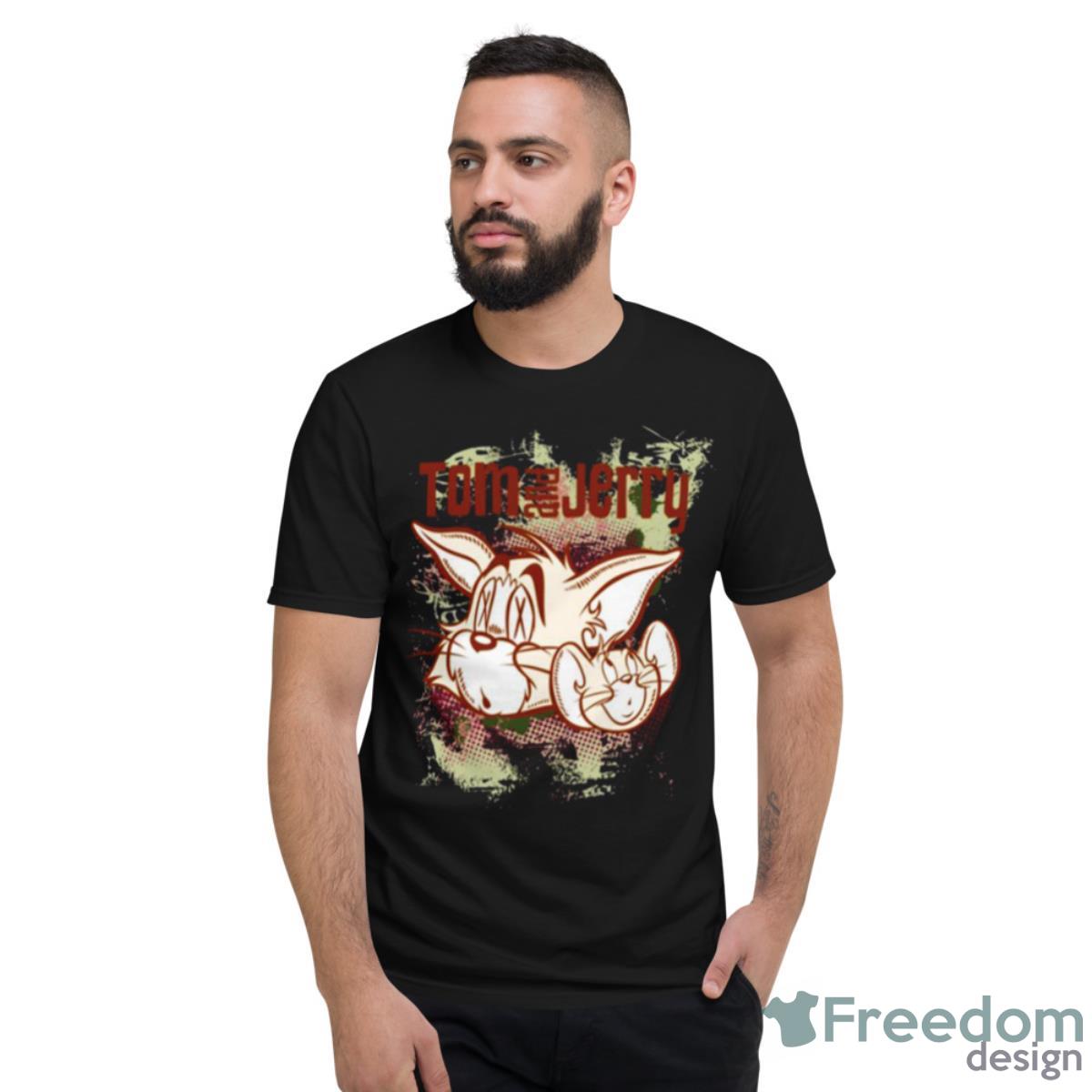 Brown And Green Tom And Jerry Shirt - Short Sleeve T-Shirt