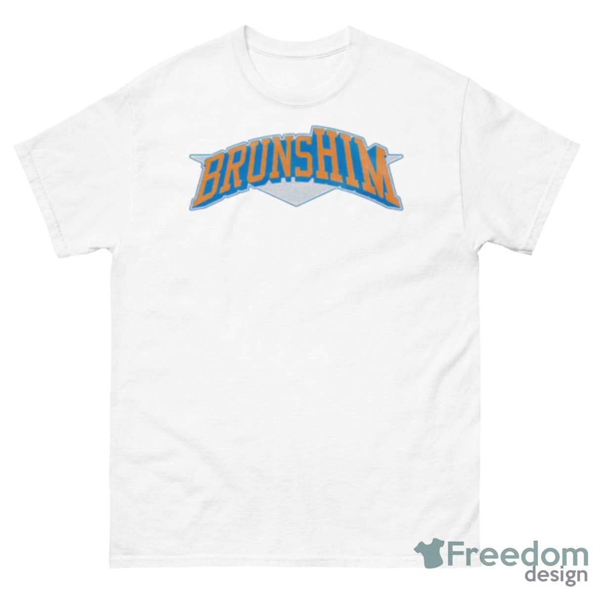 BrunsHIM New York Knicks Shirt - 500 Men’s Classic Tee Gildan