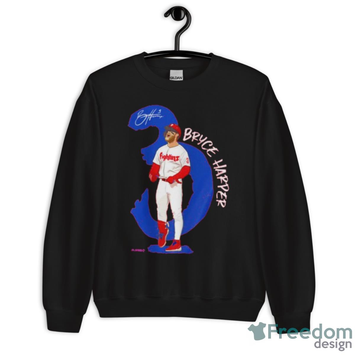 Bryce Harper 3 MVP Philadelphia Phillies Signature Shirt - Unisex Crewneck Sweatshirt