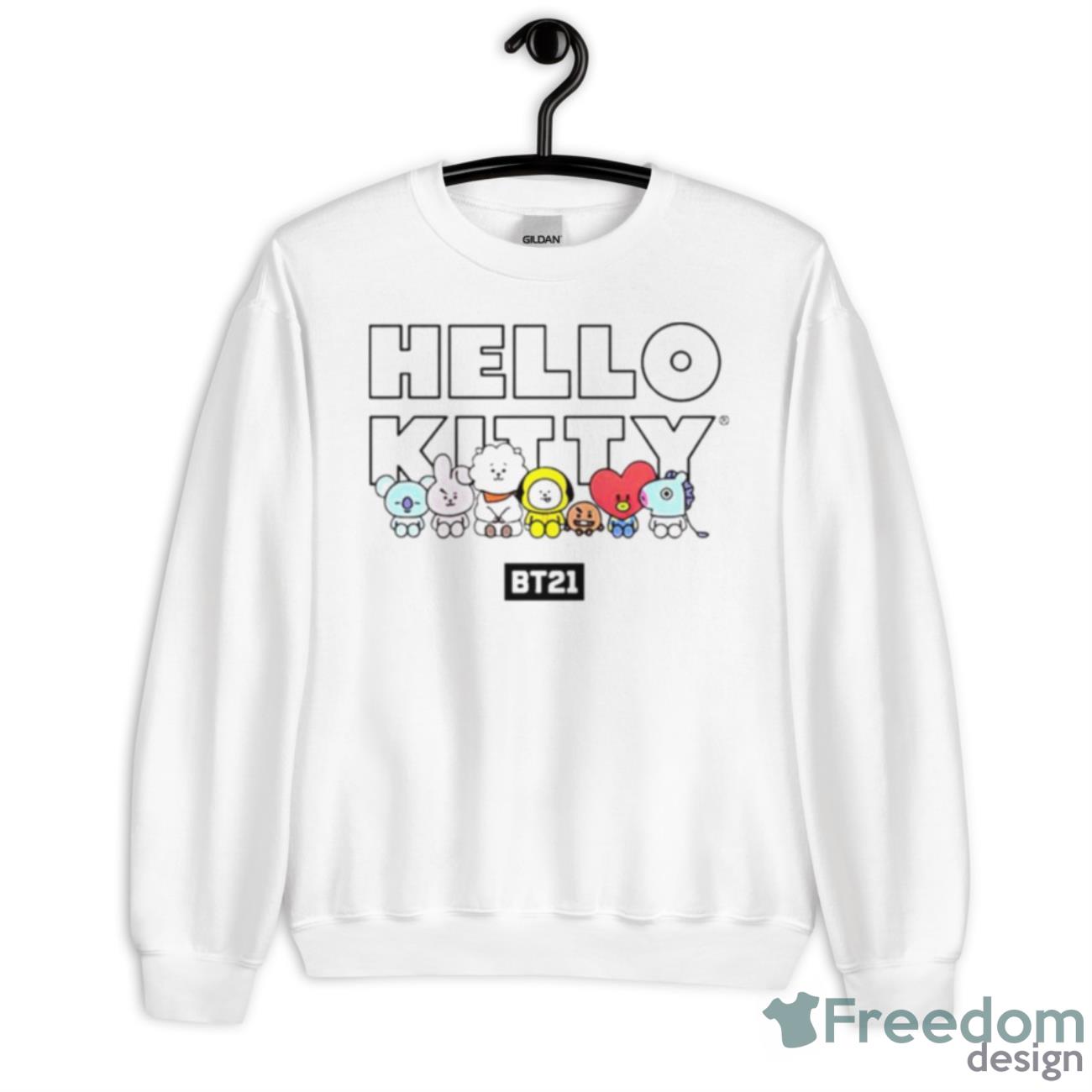 BTS BT21 Hello Kitty Shirt - Unisex Heavy Blend Crewneck Sweatshirt