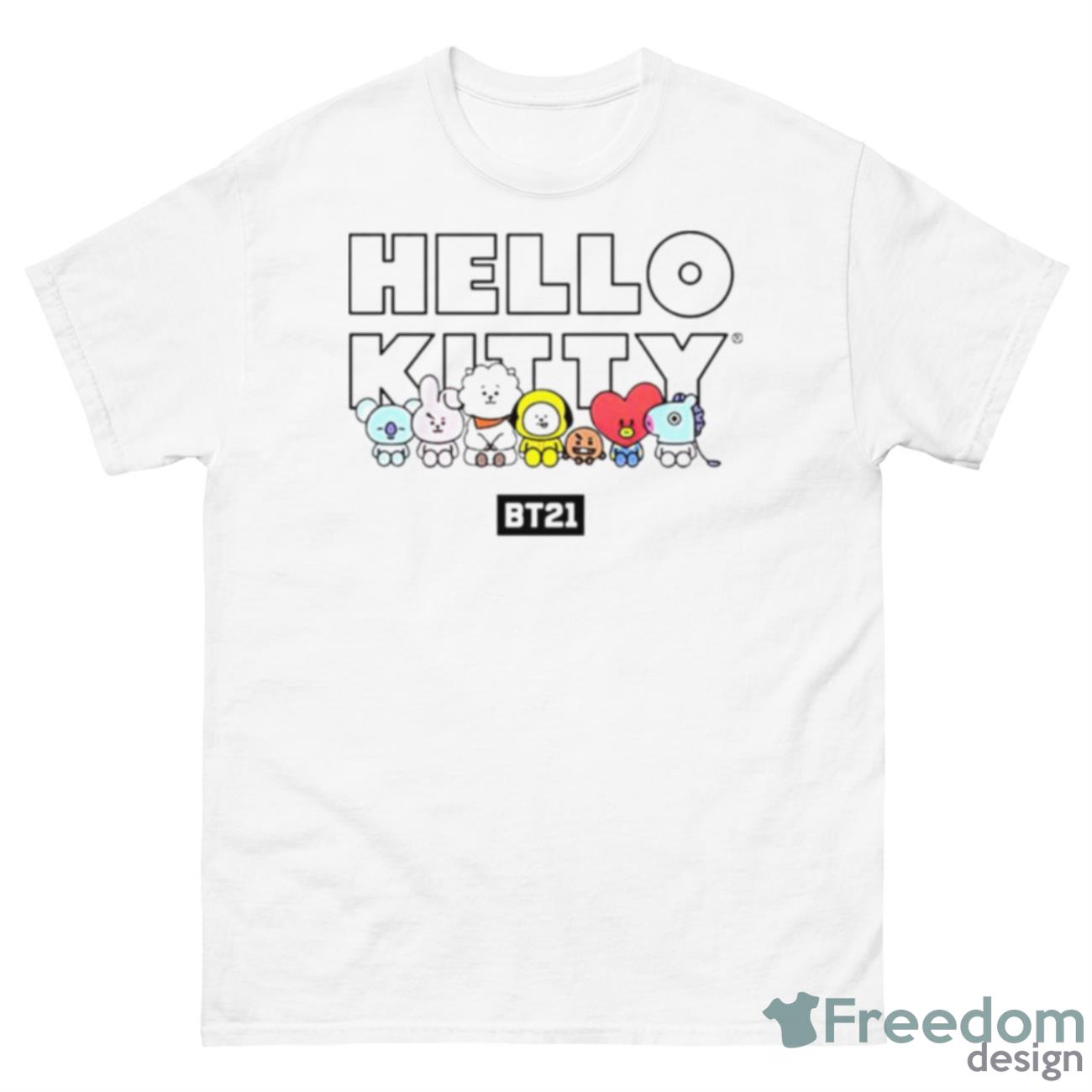 BTS BT21 Hello Kitty Shirt - 500 Men’s Classic Tee Gildan