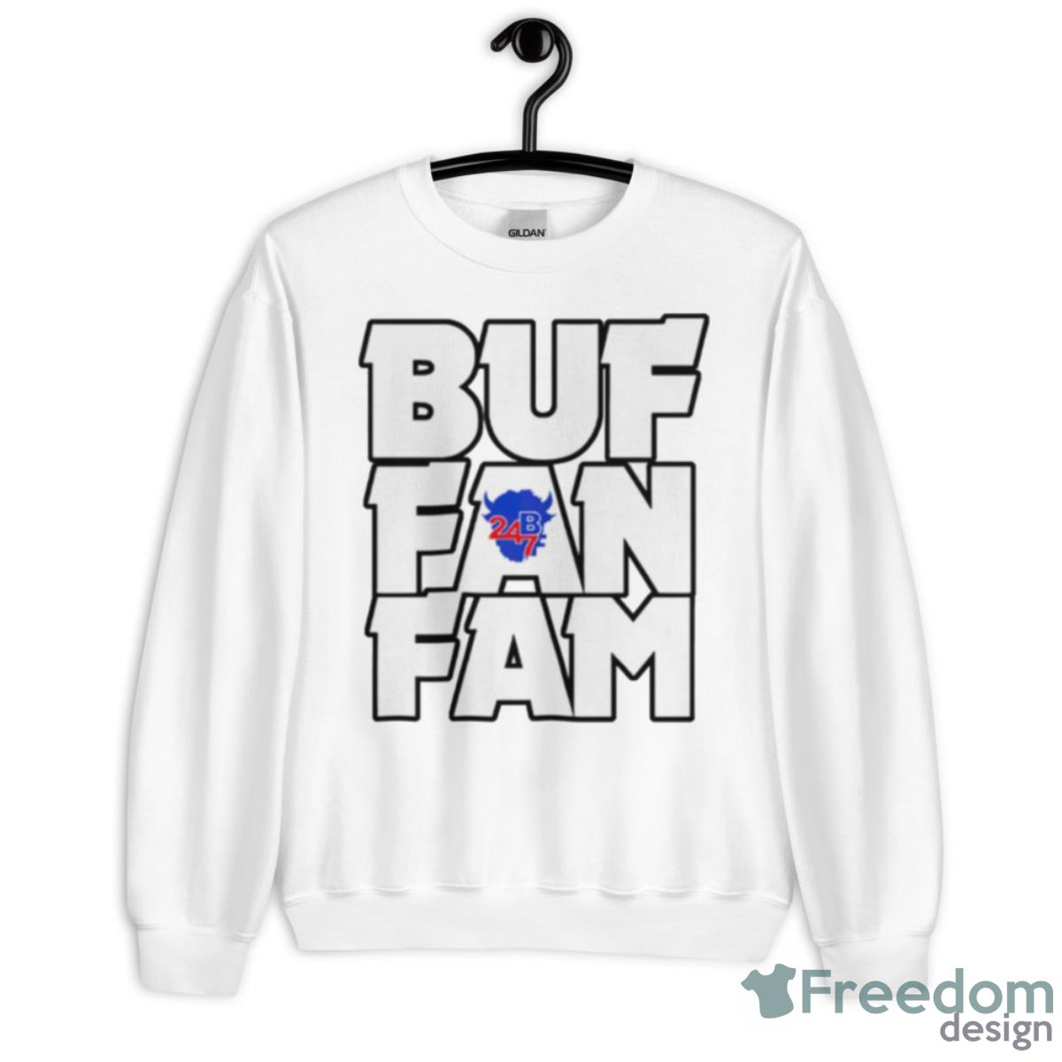 Buf Fan Fam Buffalo Shirt - Unisex Heavy Blend Crewneck Sweatshirt