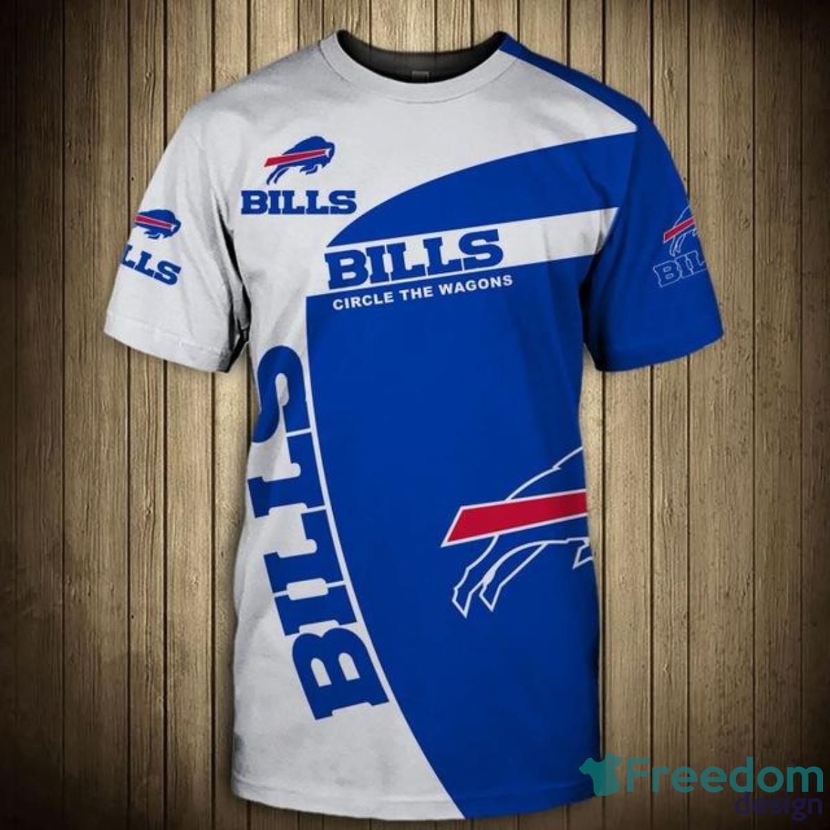 Buffalo Bills Circle The Wagons Shirt 3D For Men And Women Product Photo 1
