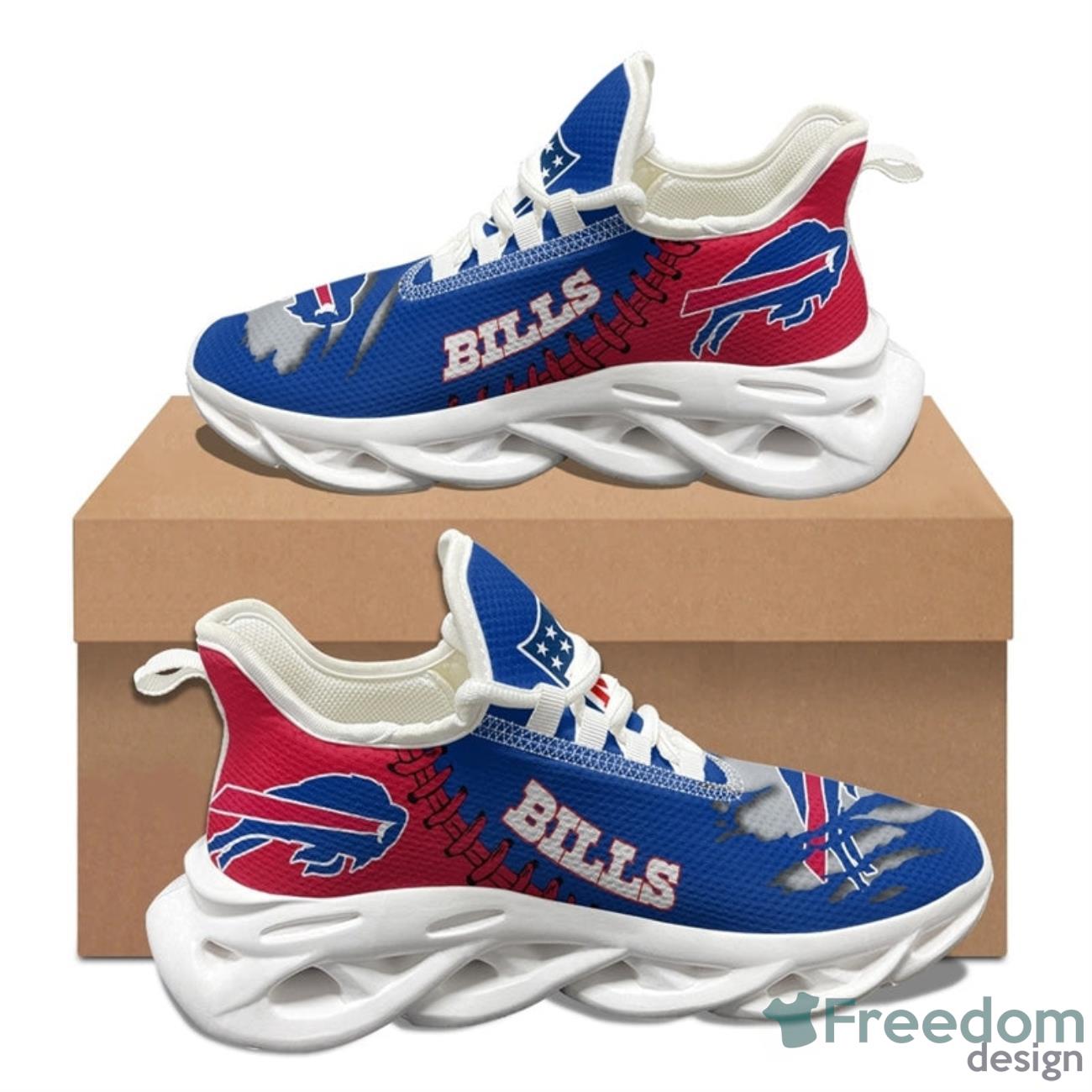 Buffalo Bills NFL Max Soul Sneakers Running Shoes Product Photo 2