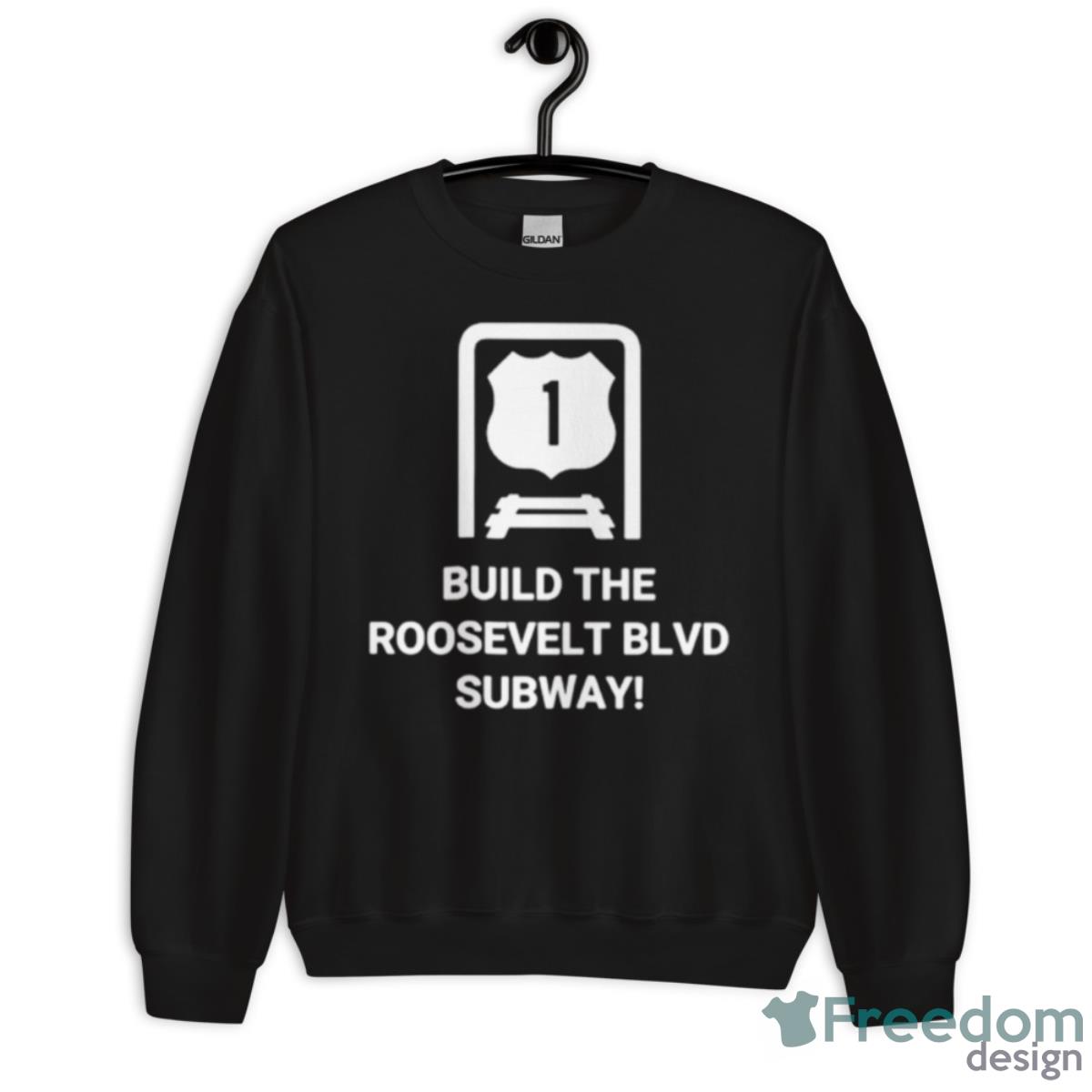 Build The Roosevelt Blvd Subway Shirt - Unisex Crewneck Sweatshirt