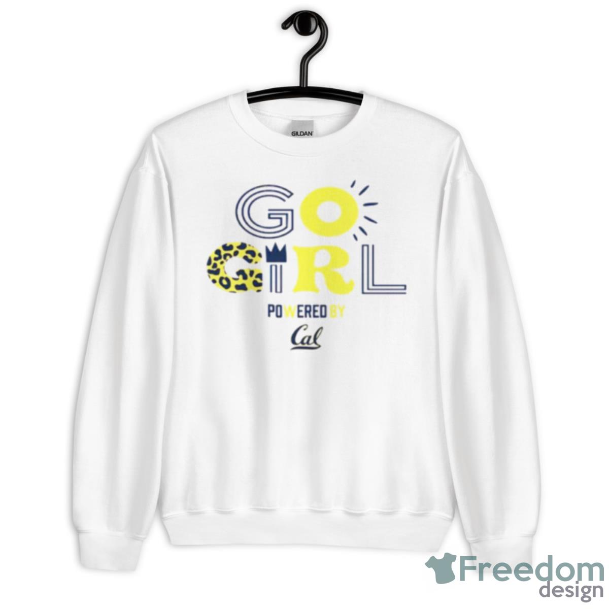 Cal Bears Gameday PoweredBy Go Girl Shirt - Unisex Heavy Blend Crewneck Sweatshirt