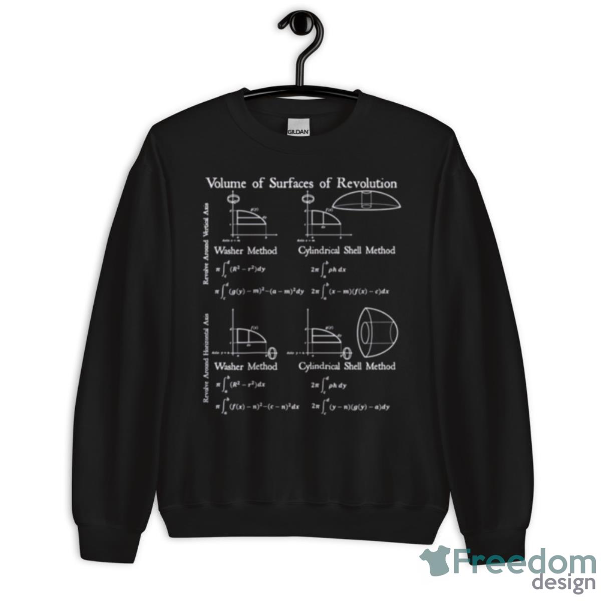 Calculus Volume Of Surfaces Of Revolution Vintage Math Physic Shirt - Unisex Crewneck Sweatshirt