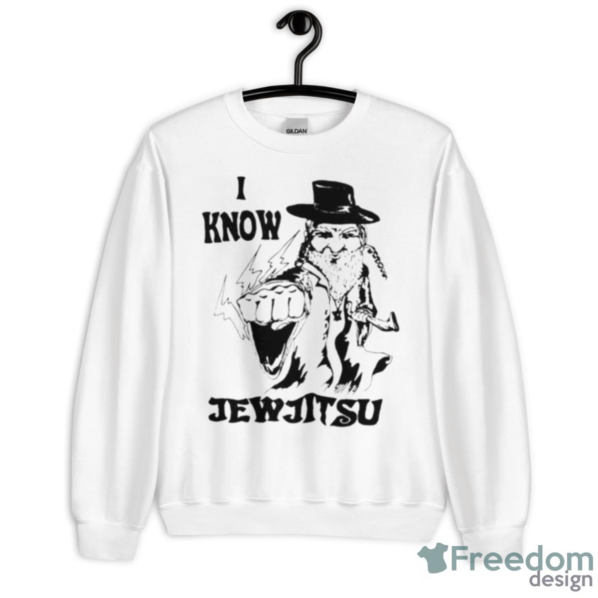 Calle Delfino I Know Jew Jitsu Shirt - Unisex Heavy Blend Crewneck Sweatshirt