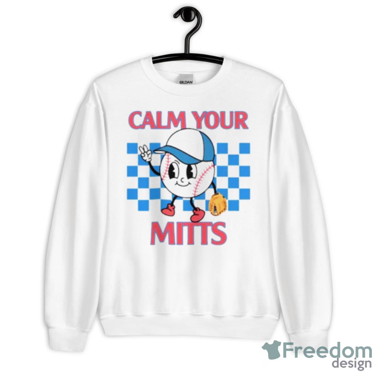 Calm Your Mitts Baseball Shirt - Unisex Heavy Blend Crewneck Sweatshirt