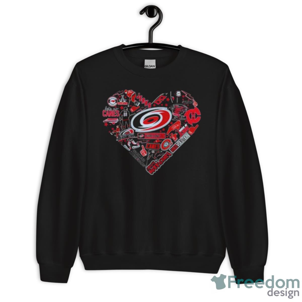 Carolina Hurricanes Sport Team Heart Shirt - Unisex Crewneck Sweatshirt