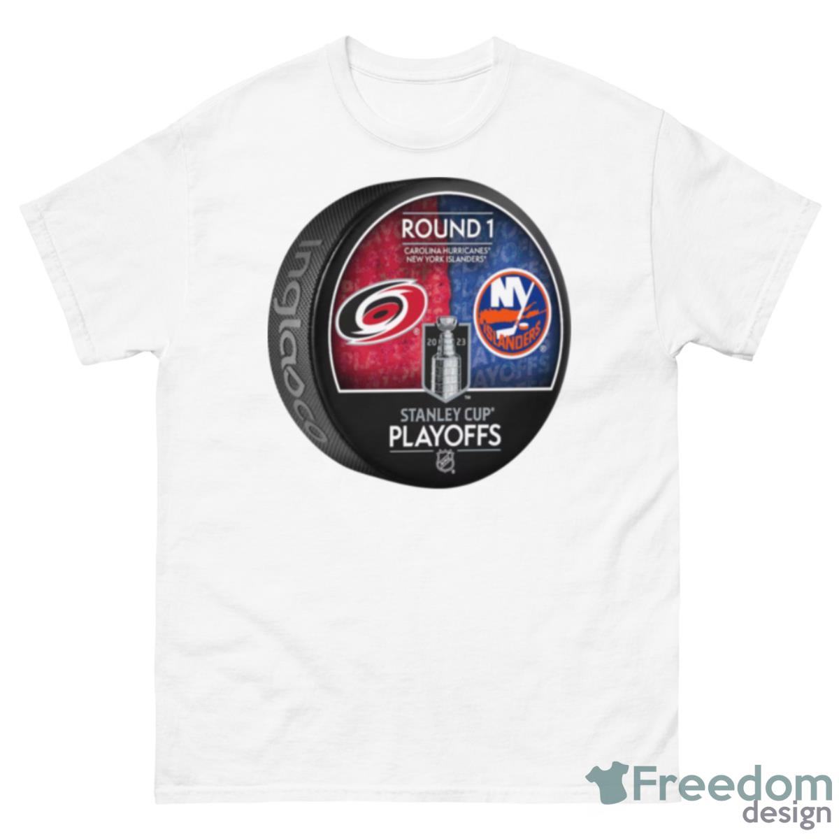 Carolina Hurricanes Vs New York Islanders Inglasco 2023 Stanley Cup Playoffs Shirt - 500 Men’s Classic Tee Gildan