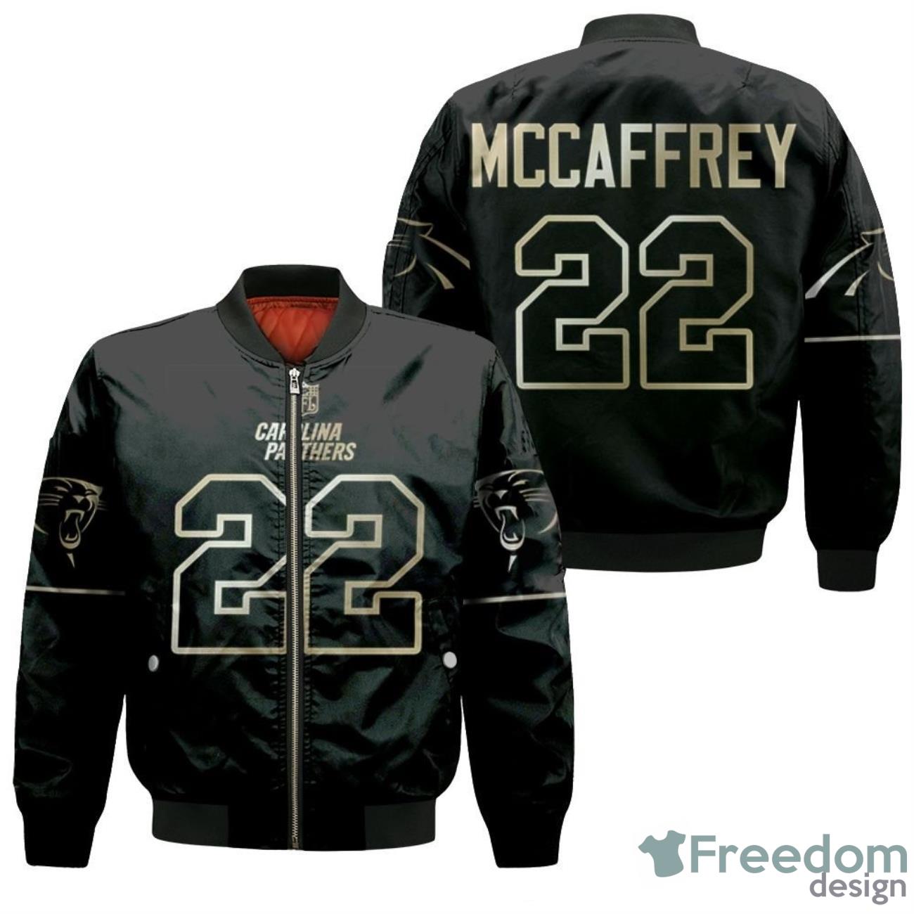 Carolina Panthers Christian Mccaffrey 22 NFL Panthers Fans Bomber Jacket Product Photo 1