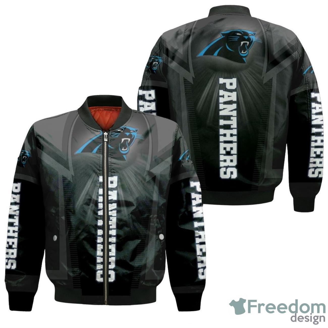 Carolina Panthers For Fans Bomber Jacket Product Photo 1