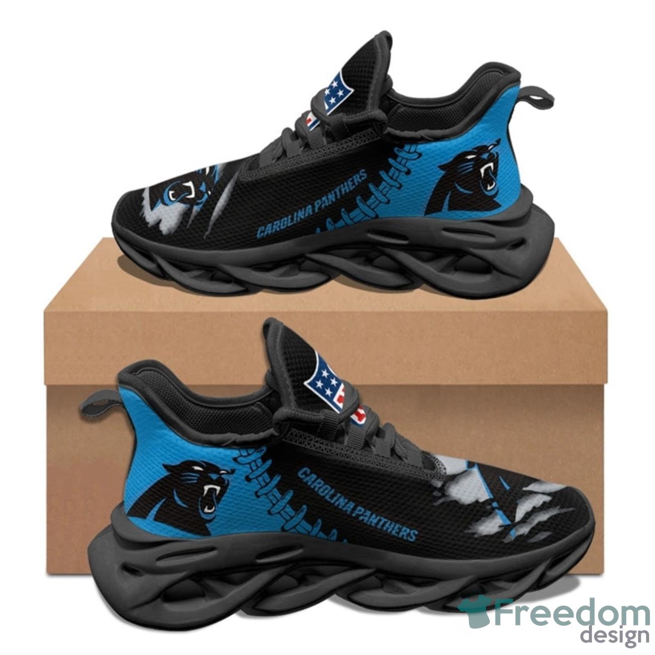 Carolina Panthers NFL Max Soul Sneakers Running Shoes Product Photo 2