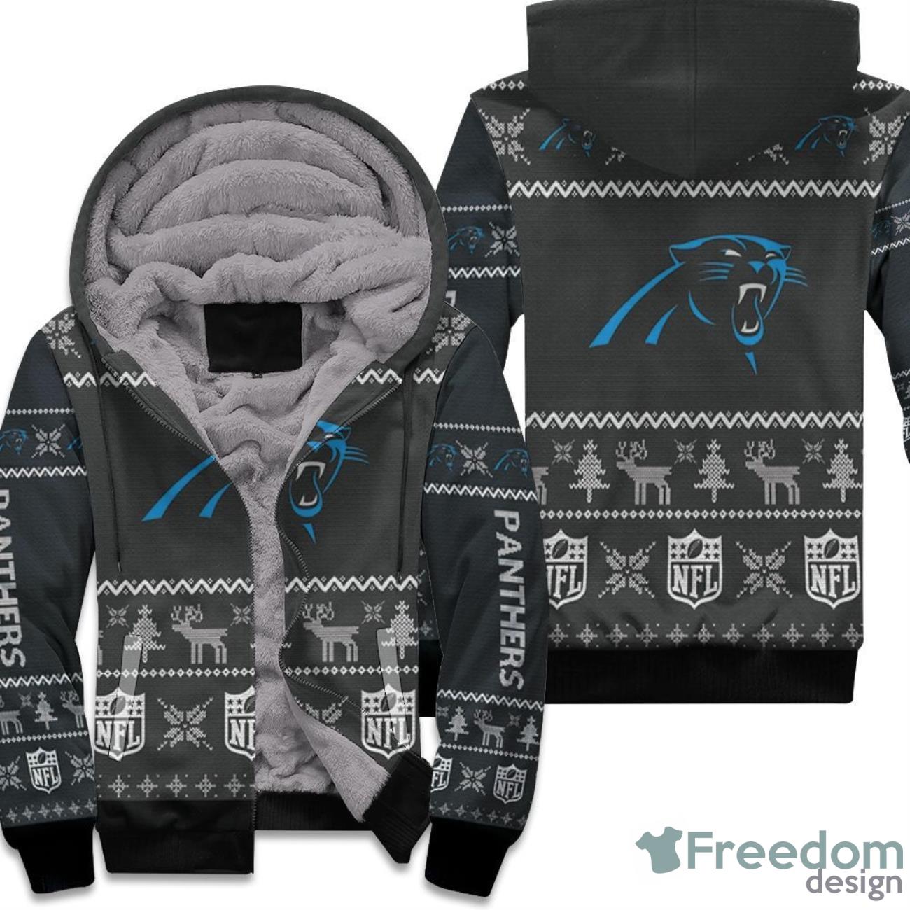 Carolina Panthers Nfl Ugly Sweatshirt Christmas 3d Hoodie Product Photo 1