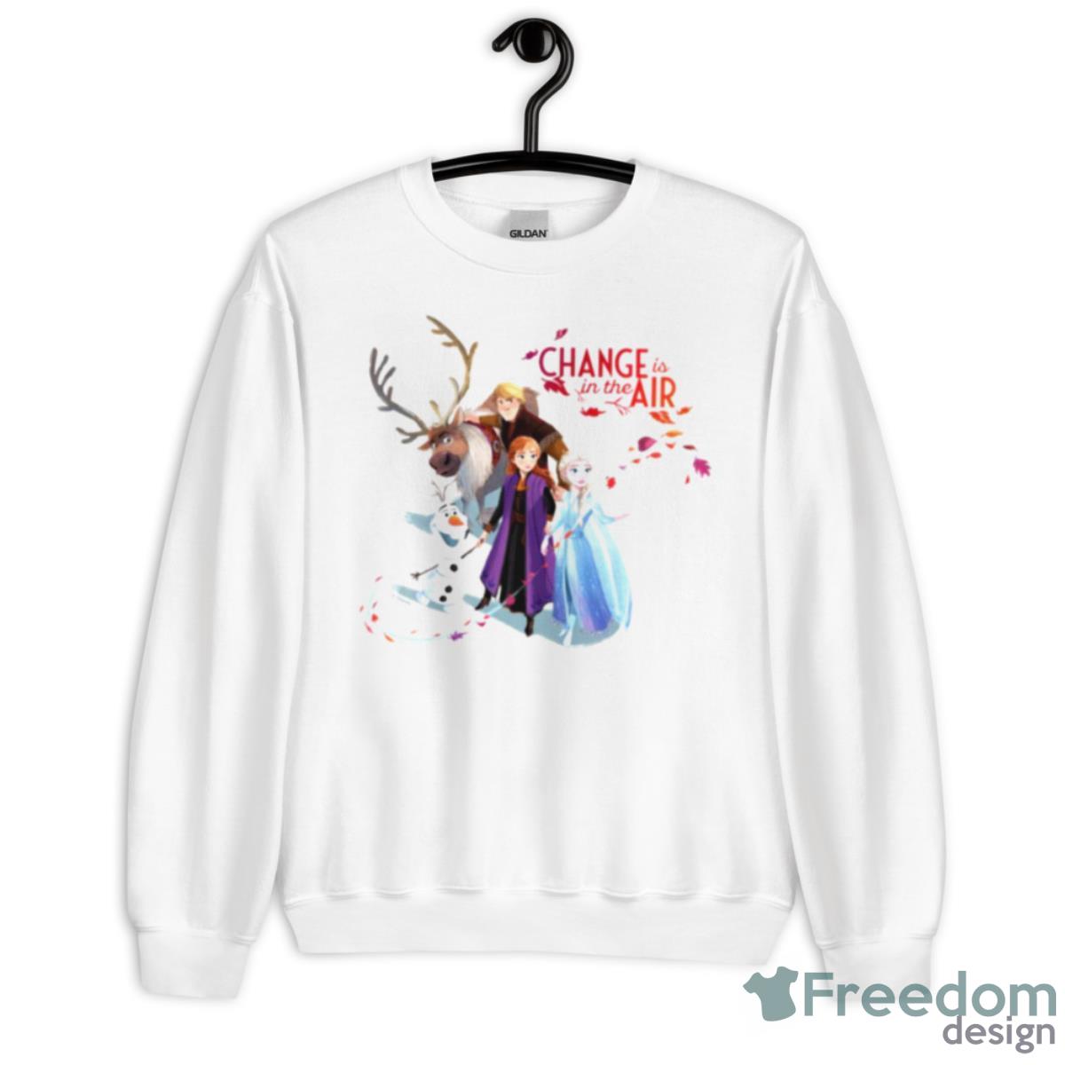 Cartoon Anna Elsa & Friends Change Frozen Shirt - Unisex Heavy Blend Crewneck Sweatshirt