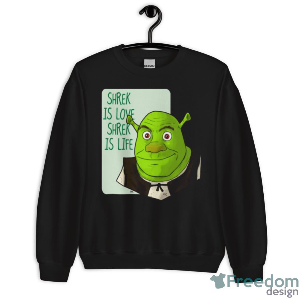 Cartoon Art Shrek Is Love Shirt - Unisex Crewneck Sweatshirt