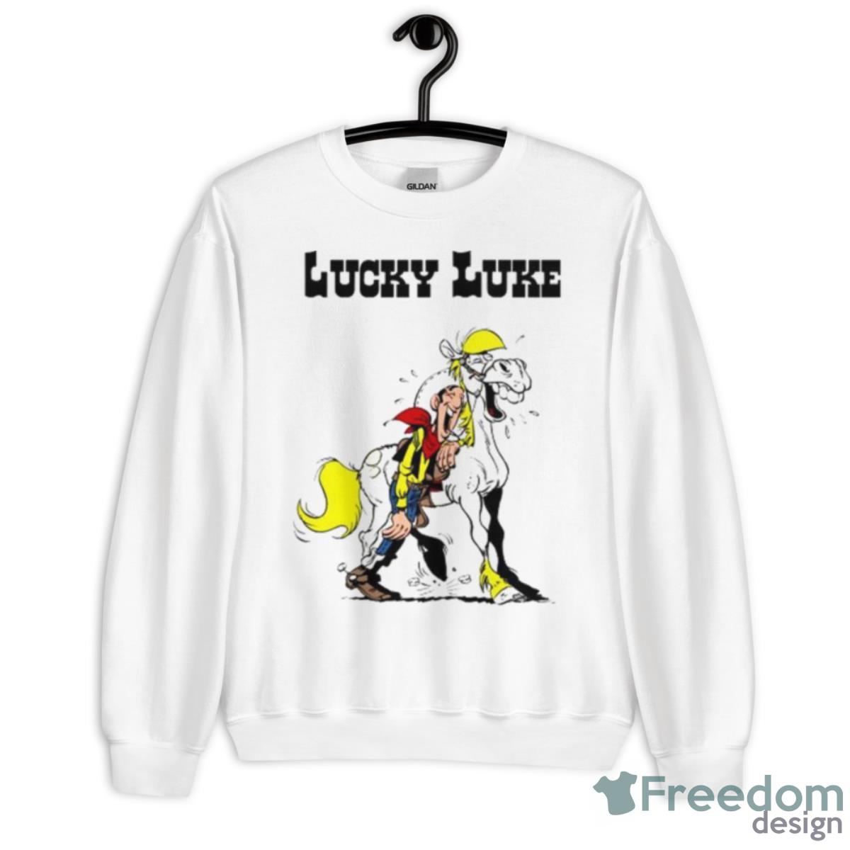 Cartoon Lucky Luke Shirt - Unisex Heavy Blend Crewneck Sweatshirt