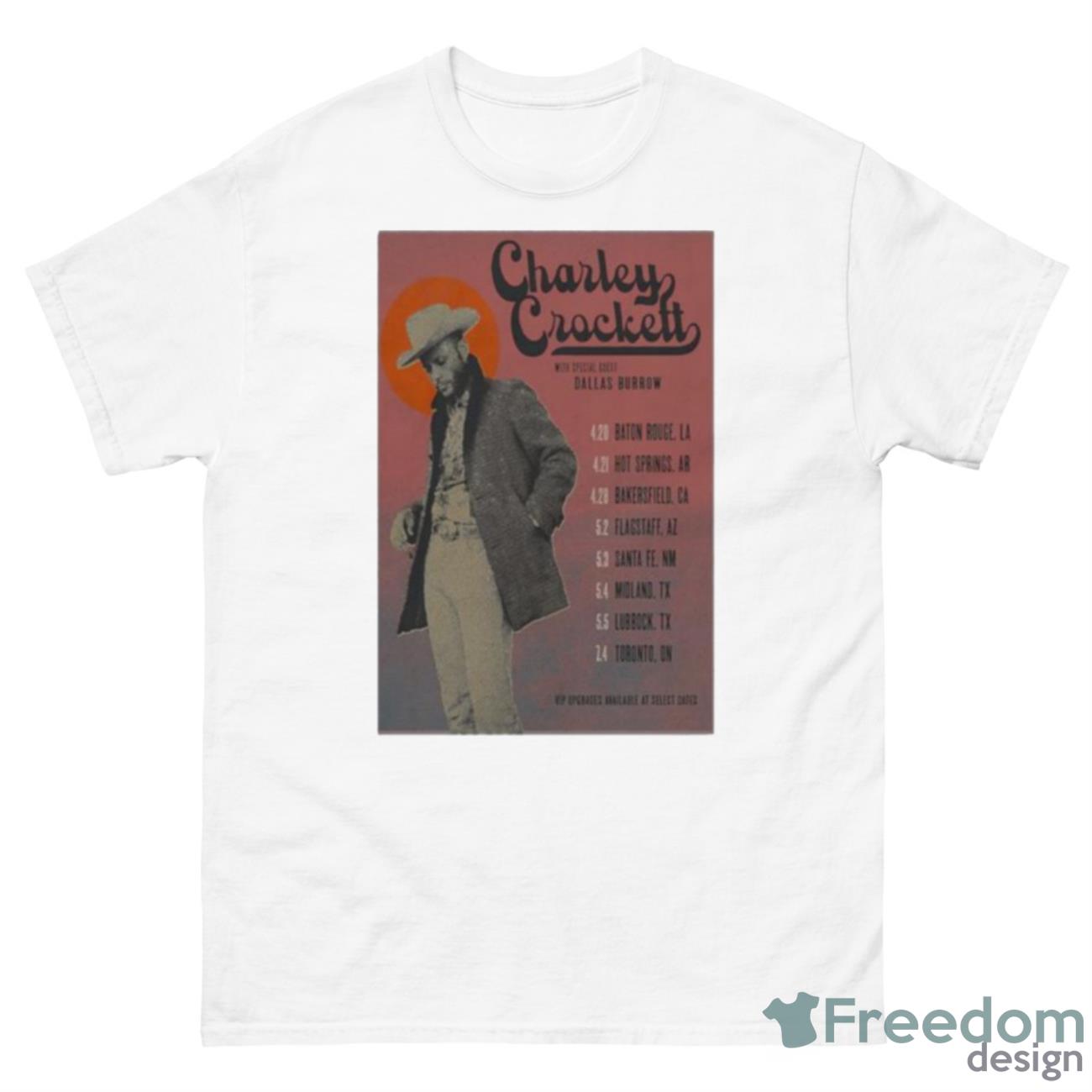 Charley Crockett Tour 2023 Poster Shirt - 500 Men’s Classic Tee Gildan